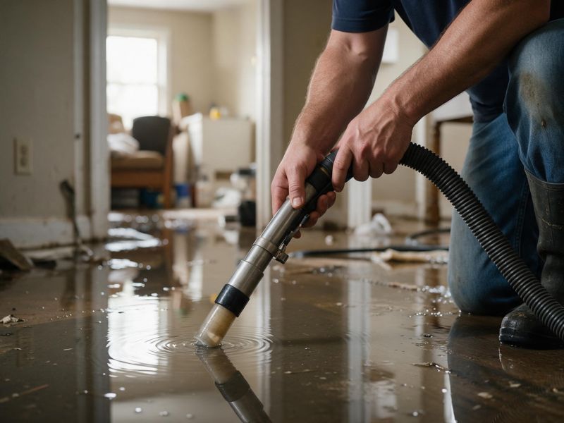 water damage restoration project near Cedar Rapids, IA