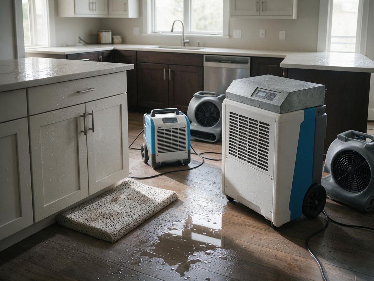 water damage restoration project in Ely, IA