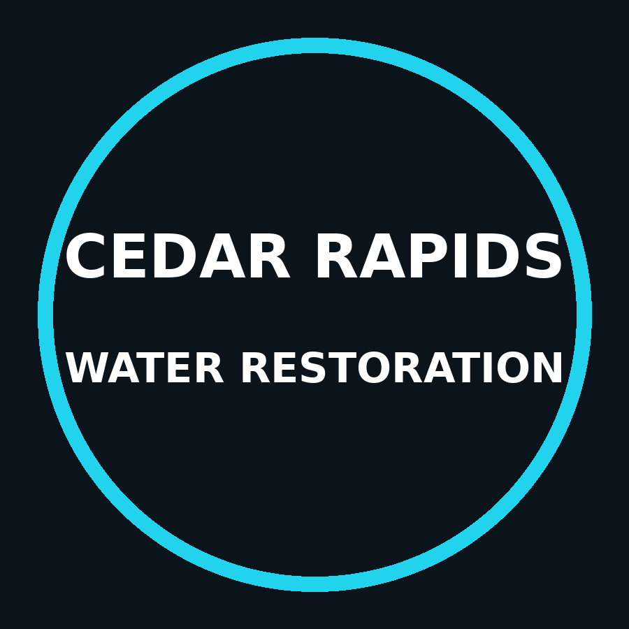Cedar Rapids Water Restoration logo